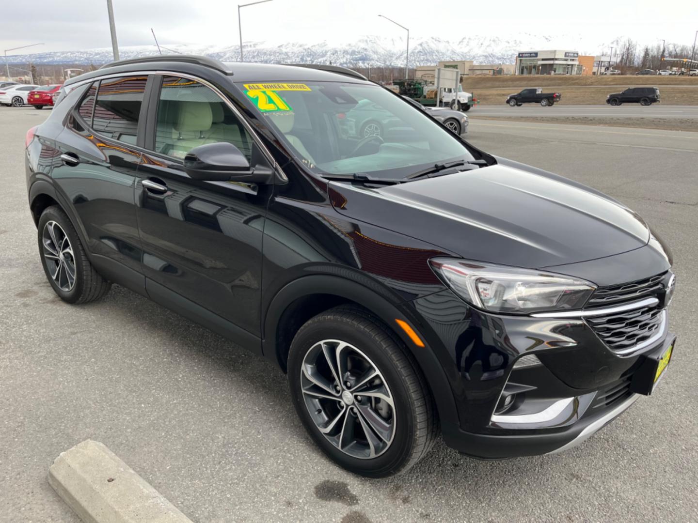 2021 BLACK /cream cloth BUICK ENCORE GX SELECT (KL4MMESL6MB) with an 1.3L engine, Automatic transmission, located at 1960 Industrial Drive, Wasilla, 99654, (907) 274-2277, 61.573475, -149.400146 - Photo#5